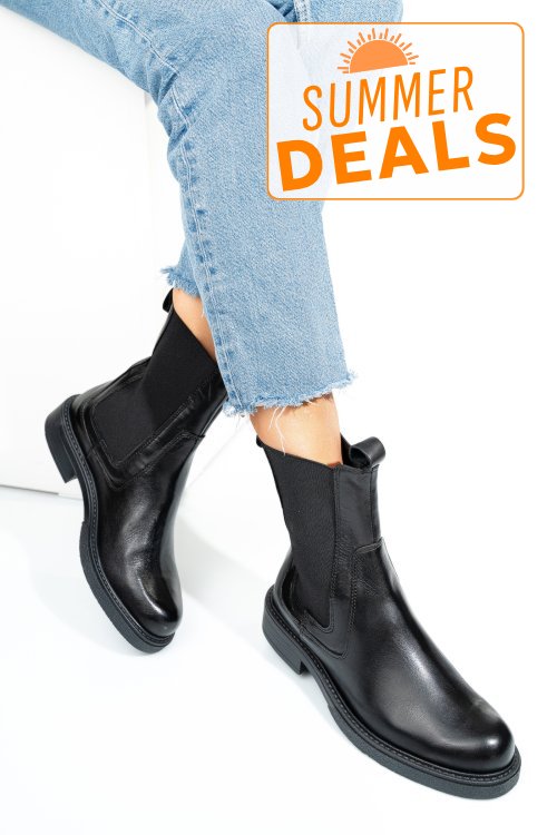 Ghete negre piele naturala 7s77627