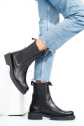 GHETE NEGRE PIELE NATURALA 7S77627