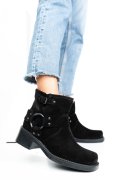 GHETE NEGRE PIELE NATURALA INTOARSA 06BASILEA