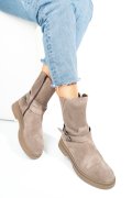 GHETE BEJ PIELE NATURALA INTOARSA 242817SP