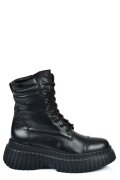 GHETE NEGRE PIELE NATURALA INTOARSA 242805SP