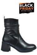 BOTINE NEGRE PIELE NATURALA 242811NP