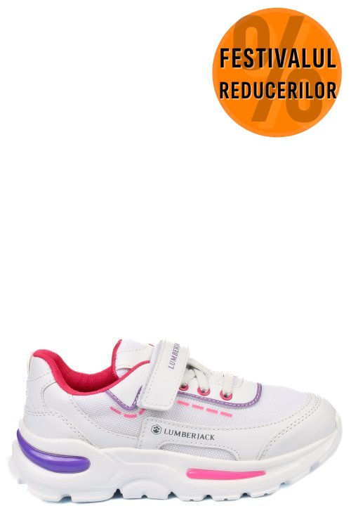 Lumberjack, pantofi sport copii white nurse-jr