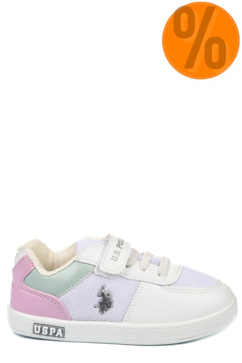 U.s. polo assn, pantofi sport copii white pink carren