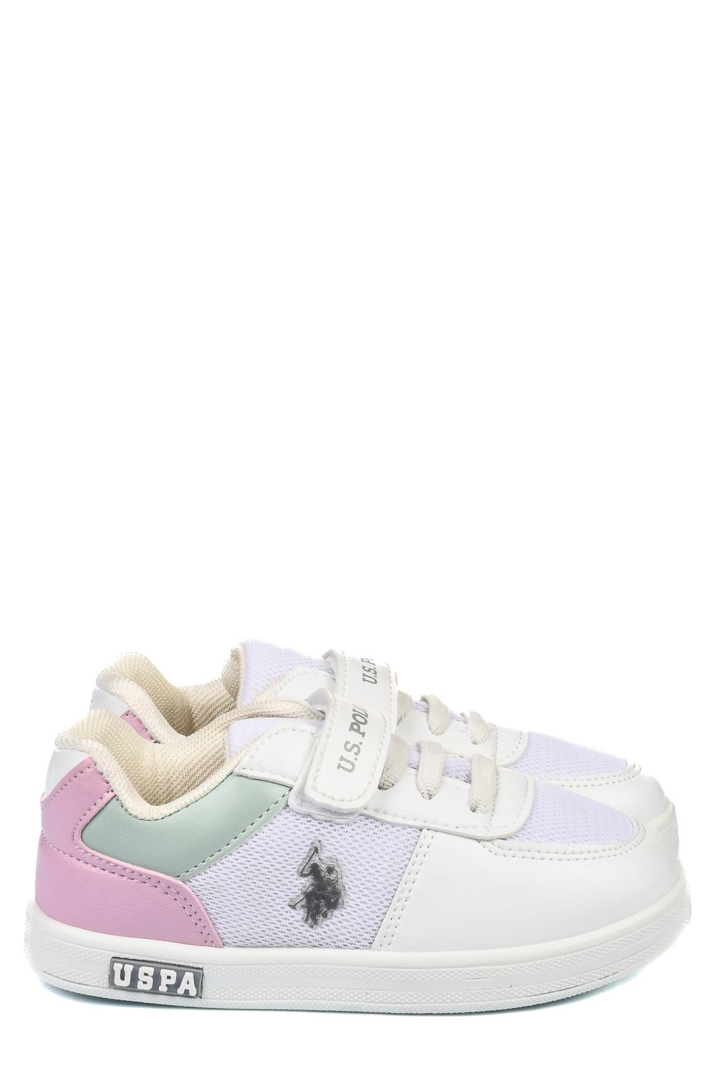 U.S. POLO ASSN, PANTOFI SPORT COPII WHITE PINK CARREN
