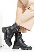 GHETE NEGRE PIELE NATURALA 242803NP