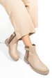 Ghete bej piele naturala 242838np/sp