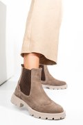 GHETE BEJ PIELE NATURALA INTOARSA 242802SP