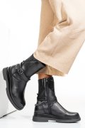 GHETE NEGRE PIELE NATURALA 242817NP
