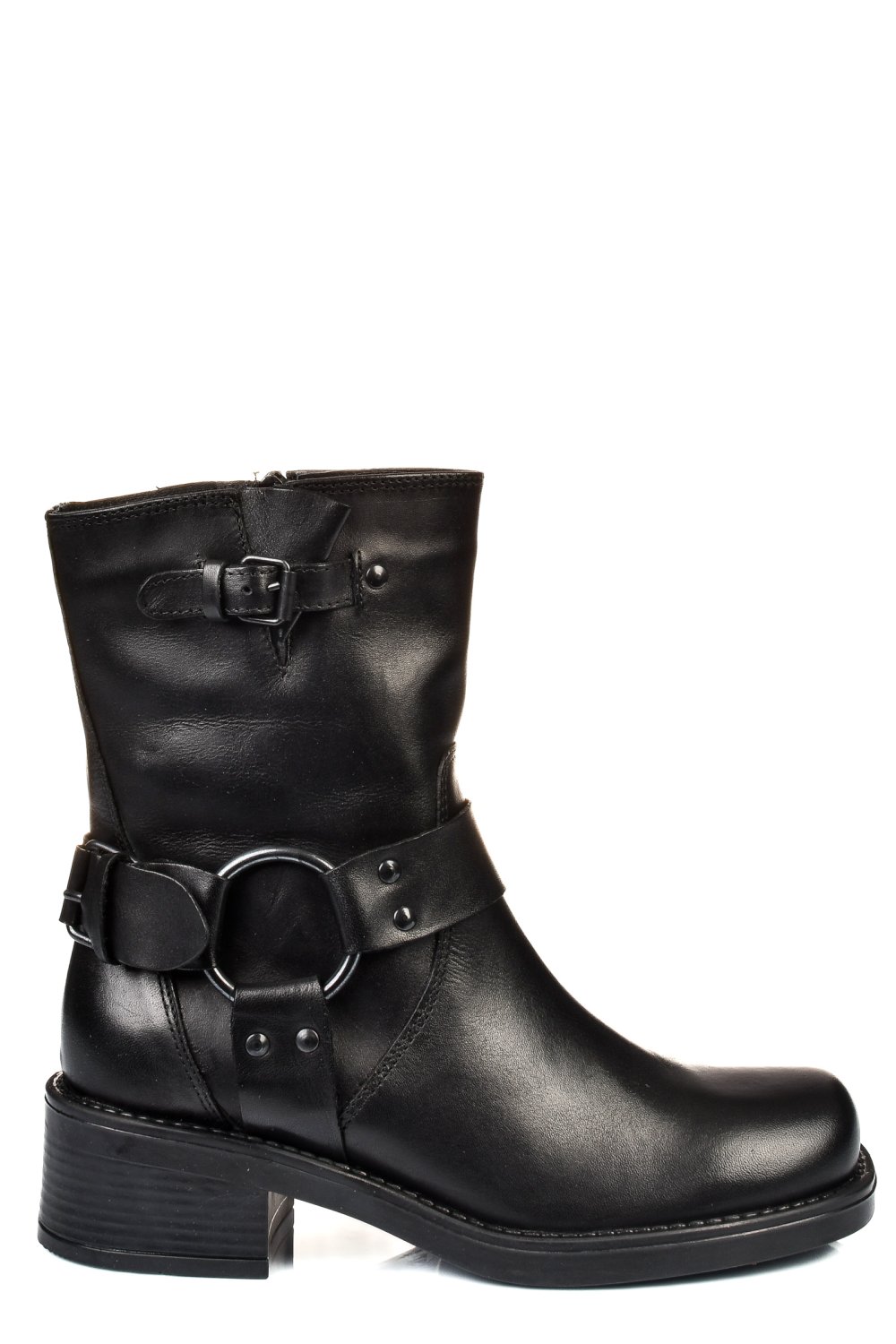 GHETE NEGRE PIELE NATURALA 07BASILEA
