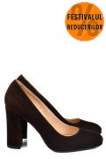 PANTOFI DAMA GUBAN PIELE NATURALA INTOARSA BROWN 3S77577