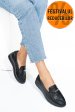 Mocasini negri piele naturala qspl793