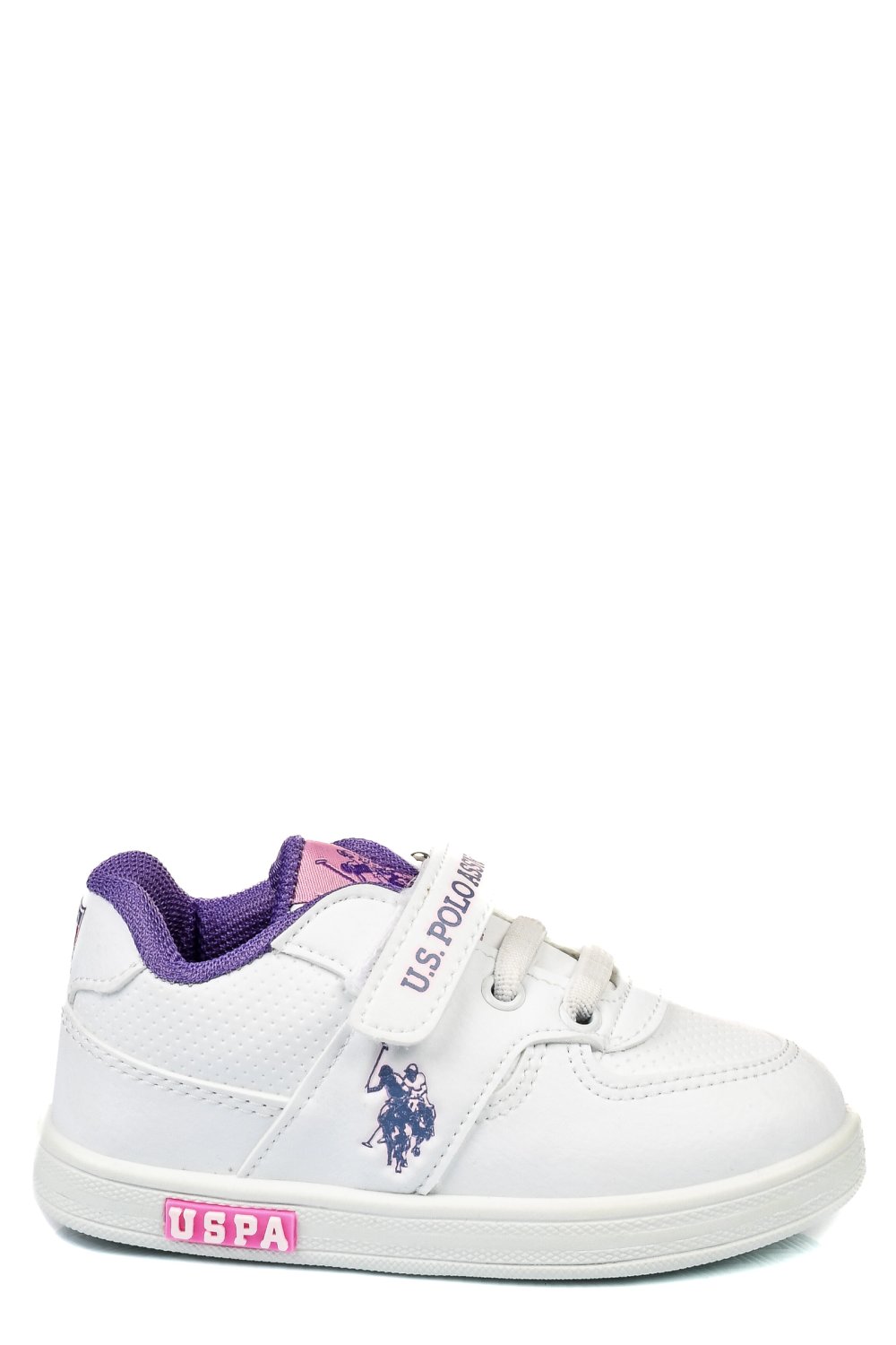 U.S. POLO ASSN, PANTOFI SPORT COPII WHITE LILA CAMERON