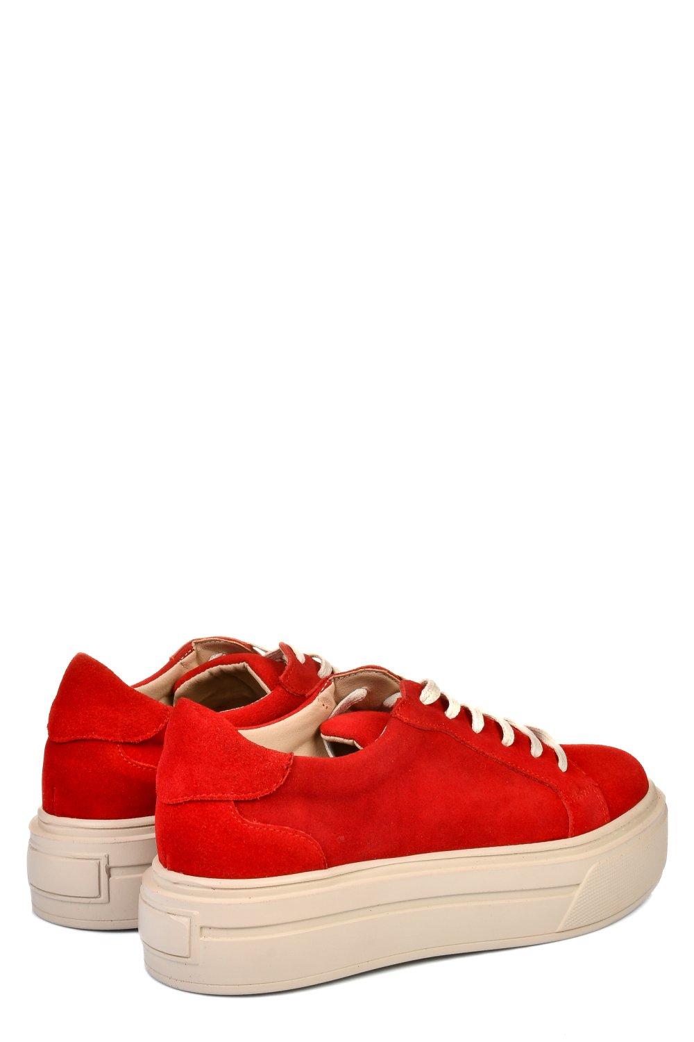 PANTOFI SPORT DAMA PIELE NATURALA INTOARSA ROSII 3S77001
