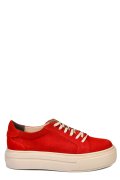 PANTOFI SPORT DAMA PIELE NATURALA INTOARSA ROSII 3S77001