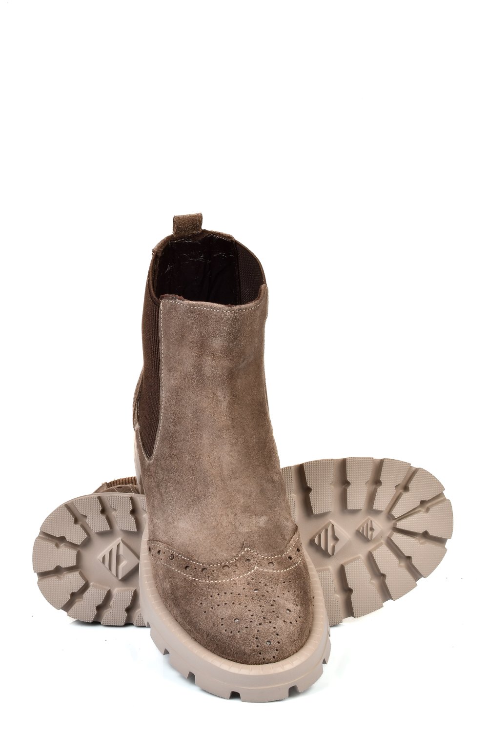 GHETE BEJ PIELE NATURALA INTOARSA 242802SP