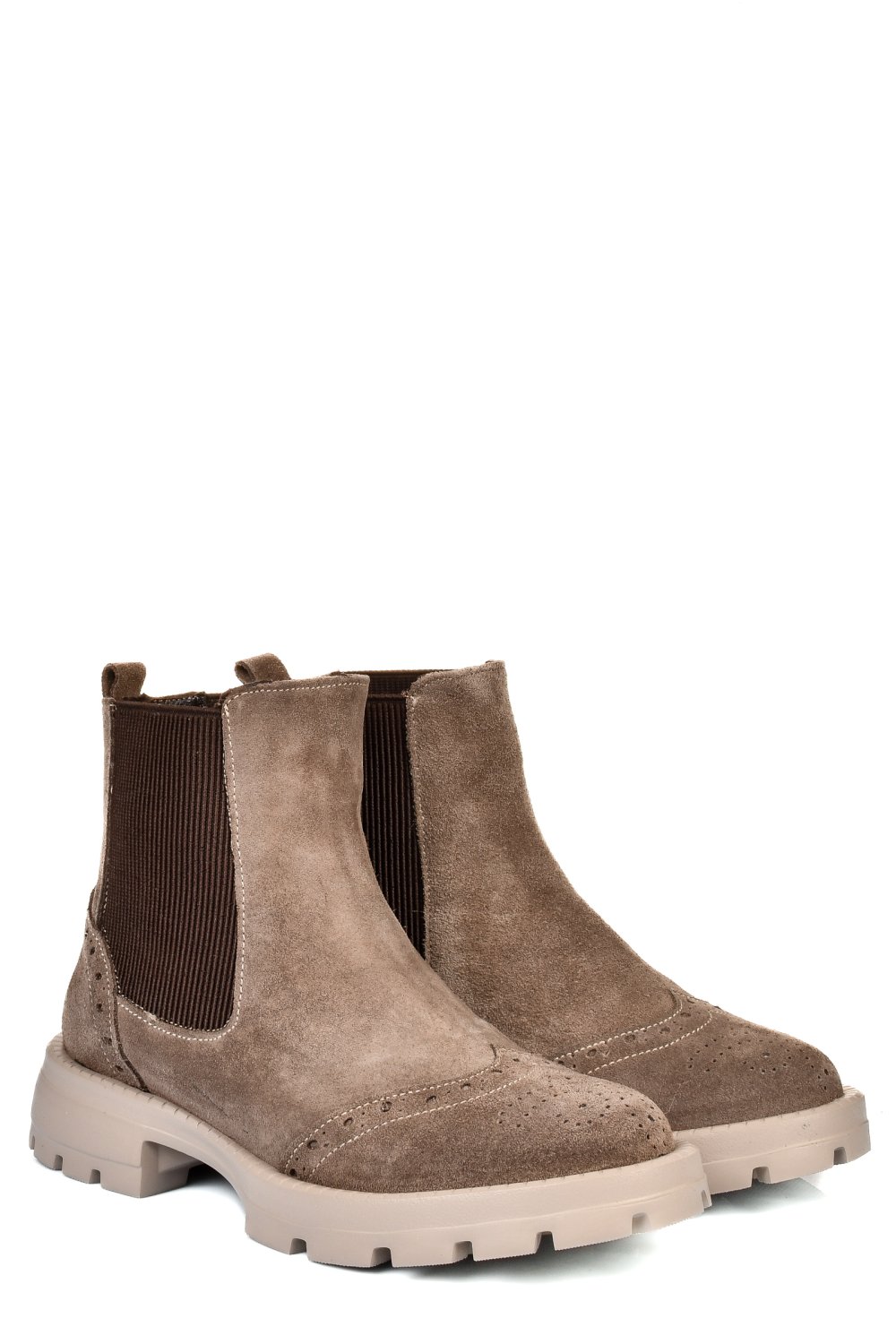 GHETE BEJ PIELE NATURALA INTOARSA 242802SP