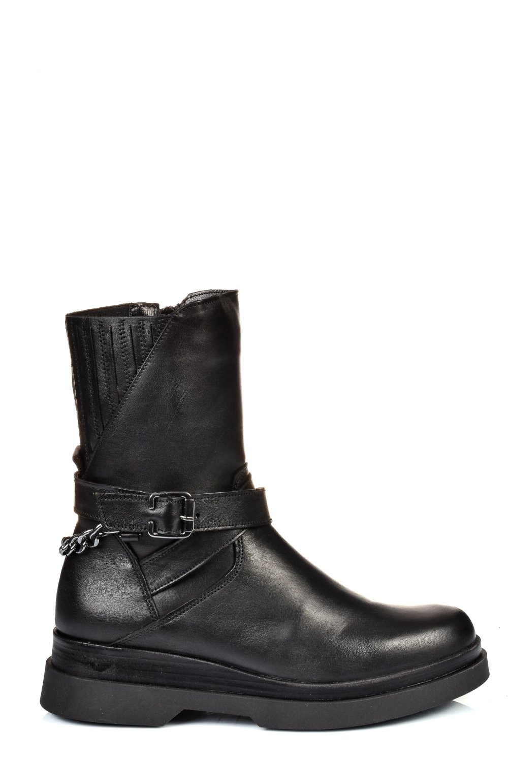 GHETE NEGRE PIELE NATURALA 242817NP