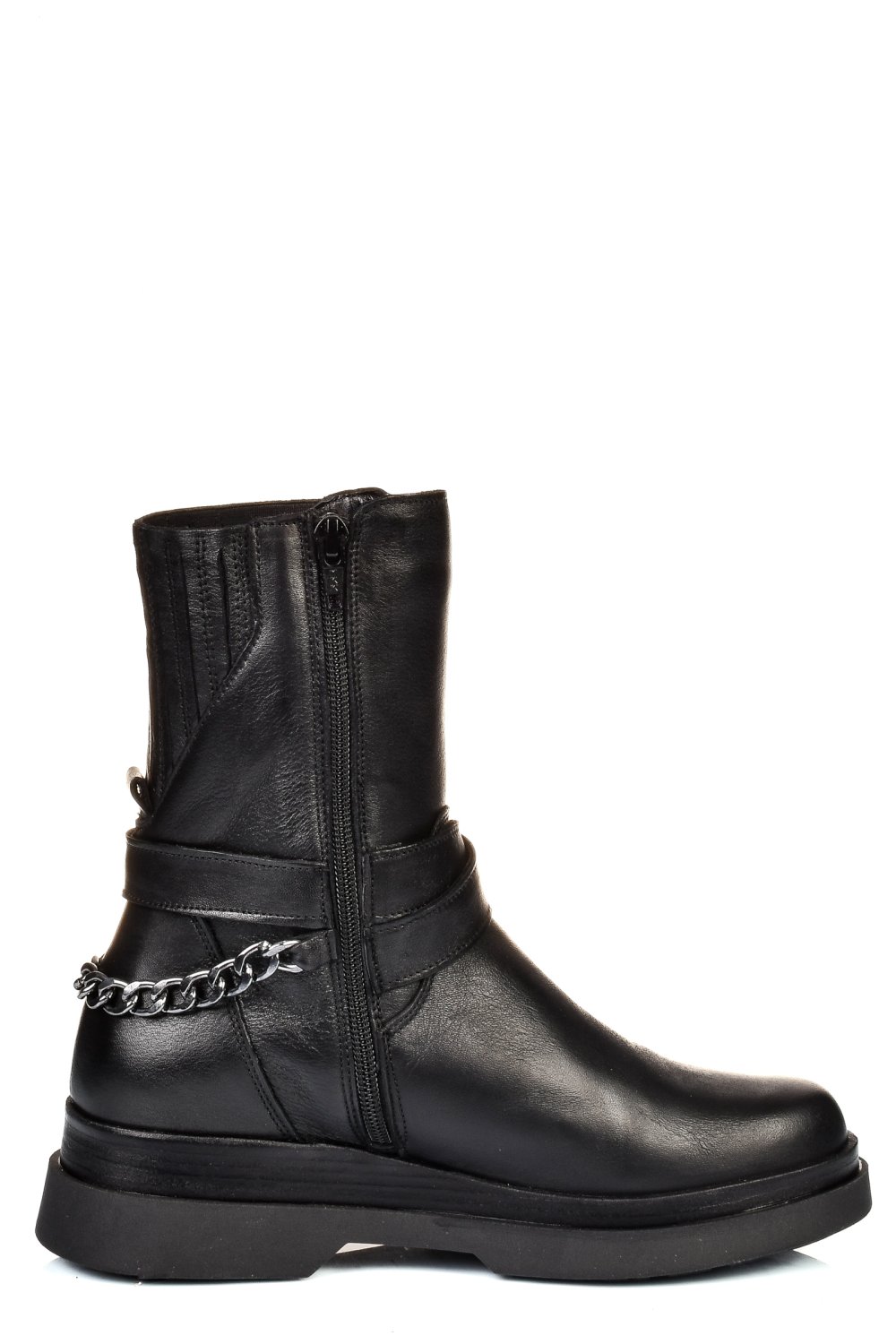 GHETE NEGRE PIELE NATURALA 242817NP