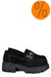Mocasini negri piele naturala intoarsa is77206