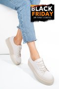 PANTOFI SPORT DAMA PIELE NATURALA INTOARSA BEJ 3S77001