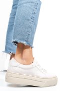 PANTOFI SPORT DAMA PIELE NATURALA INTOARSA BEJ 3S77001