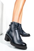 BOTINE DAMA PIELE NATURALA BLEUMARIN 4S7726