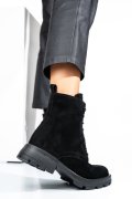 GHETE NEGRE PIELE NATURALA INTOARSA 242801SP