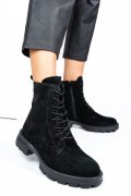 GHETE NEGRE PIELE NATURALA INTOARSA 242801SP