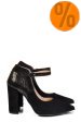 Pantofi negri piele naturala intoarsa 5s77909