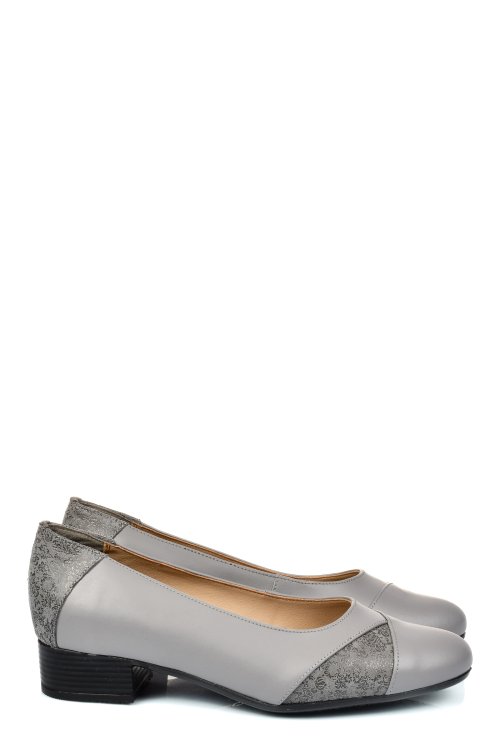 Pantofi gri piele naturala 1s77250