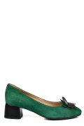 PANTOFI VERZI PIELE NATURALA INTOARSA 5S77555