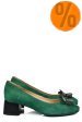Pantofi verzi piele naturala intoarsa 5s77555