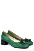 PANTOFI VERZI PIELE NATURALA INTOARSA 5S77555