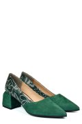 PANTOFI VERZI PIELE NATURALA INTOARSA 5S77460