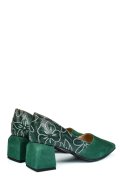 PANTOFI VERZI PIELE NATURALA INTOARSA 5S77460