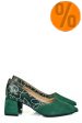 Pantofi verzi piele naturala intoarsa 5s77460