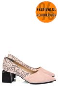 PANTOFI NUDE PIELE NATURALA INTOARSA 5S77460