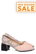 PANTOFI NUDE PIELE NATURALA INTOARSA 5S77460