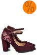 Pantofi visinii piele naturala intoarsa 5s77909