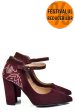 Pantofi visinii piele naturala intoarsa 5s77909
