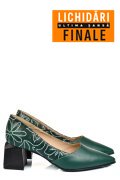 PANTOFI VERZI PIELE NATURALA 5S77460