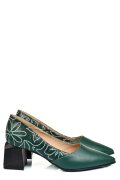 PANTOFI VERZI PIELE NATURALA 5S77460
