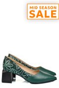 PANTOFI VERZI PIELE NATURALA 5S77460