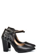 PANTOFI NEGRI PIELE NATURALA 5S77909