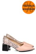 PANTOFI ROZ PIELE NATURALA 5S77460