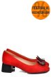 Pantofi rosii piele naturala intoarsa 5s77555
