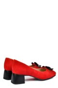PANTOFI ROSII PIELE NATURALA INTOARSA 5S77555