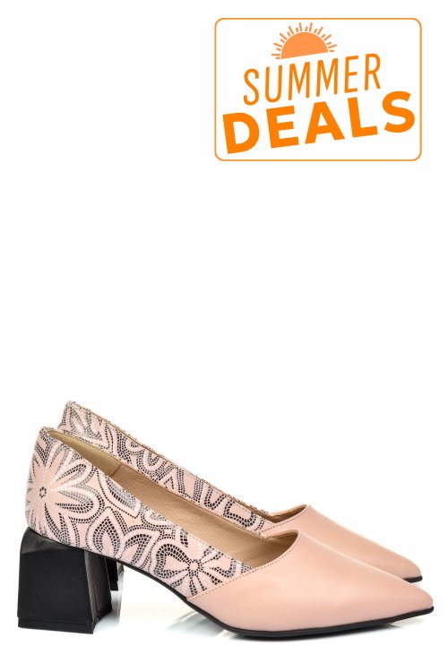 Pantofi nude piele naturala 5s77460b