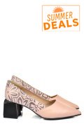 PANTOFI NUDE PIELE NATURALA 5S77460B